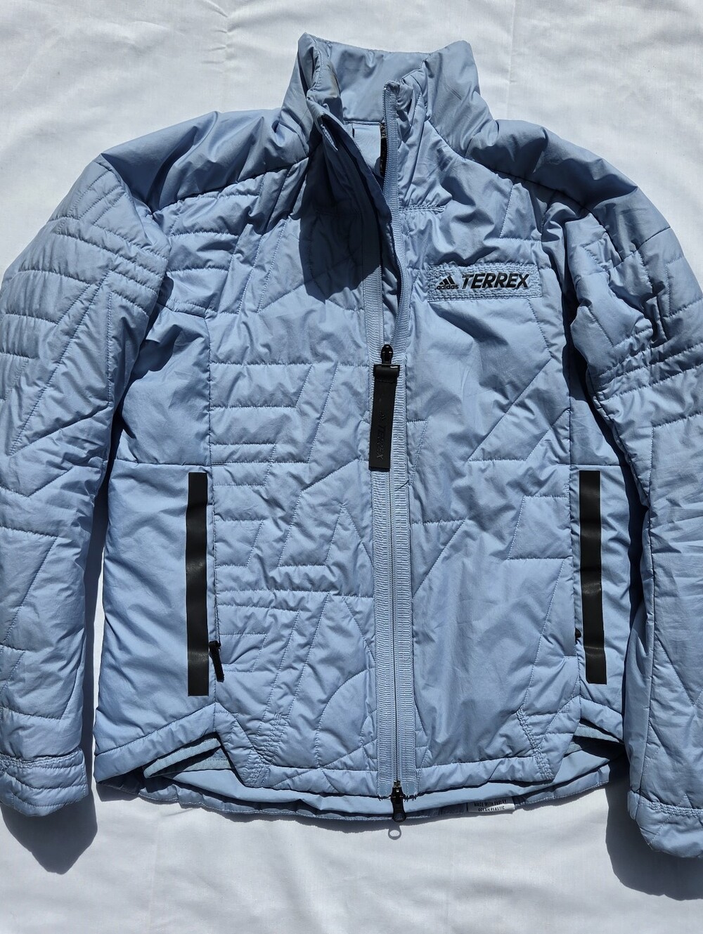 Adidas Terrex Light Blue Quilted Kids' Puffer Jacket